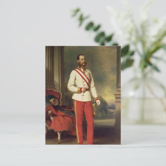 Carte Postale Franz Joseph I, Empereur d'Autriche (Debout devant)