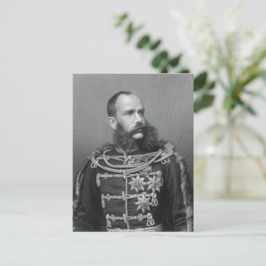 Carte Postale Franz Joseph Ier d'Autriche (Debout devant)