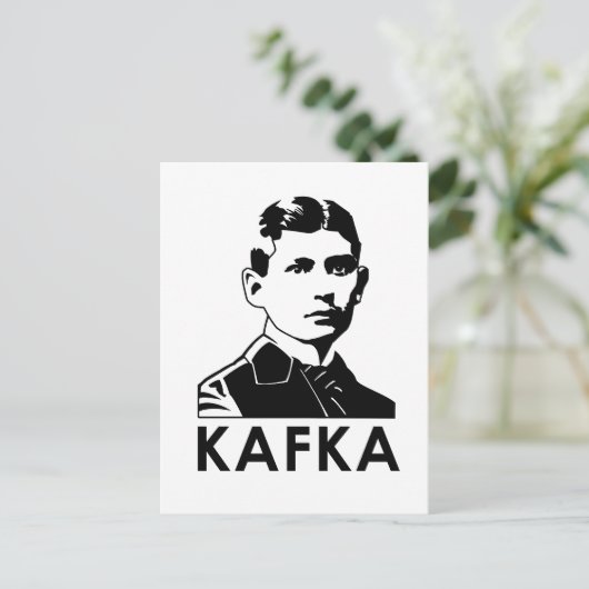 Carte Postale Franz Kafka (Debout devant)