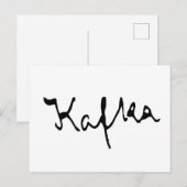Carte Postale Franz Kafka (Devant / Derrière)