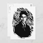 Carte Postale Franz Kafka Portrait (Devant / Derrière)