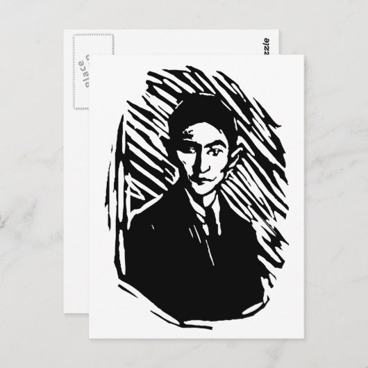 Carte Postale Franz Kafka Portrait (Devant / Derrière)