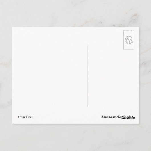 Carte Postale Franz Liszt (Dos)
