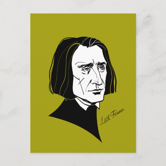 Carte Postale Franz Liszt (Devant)