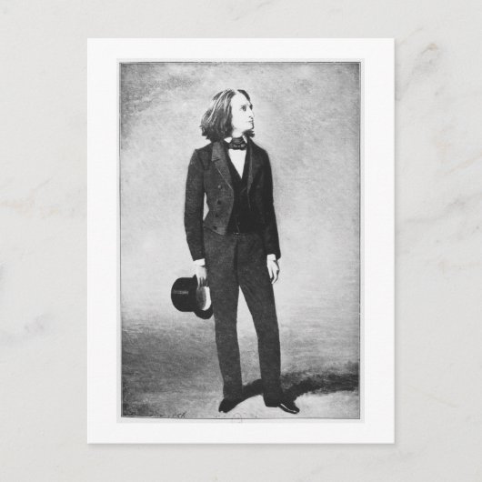 Carte Postale Franz Liszt (1811-86) 1856 (litho) (photo b/w) (Devant)