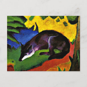 Carte Postale Franz Marc - Blue Fox