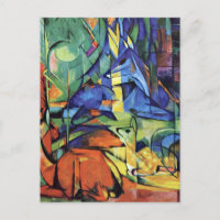 Franz Marc - cerf commun dans la forêt (ii)