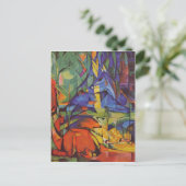 Carte Postale Franz Marc - Cerf en Forêt (Debout devant)