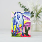 Carte Postale Franz Marc - Cheval Bleu I (Debout devant)