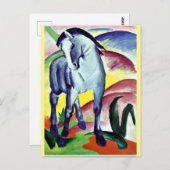 Carte Postale Franz Marc - Cheval Bleu I (Devant / Derrière)