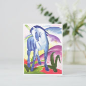 Carte Postale Franz Marc - Cheval bleu I 1911 Équidé Équestre (Debout devant)