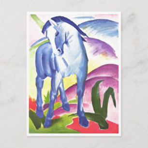 Carte Postale Franz Marc - Cheval Bleu I 1911 Equine Equestrian