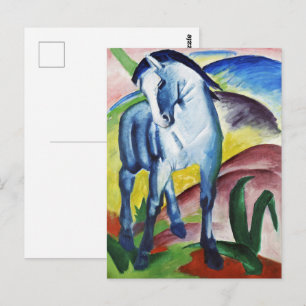 Carte Postale Franz Marc Cheval bleu moderne I Art expressionnis