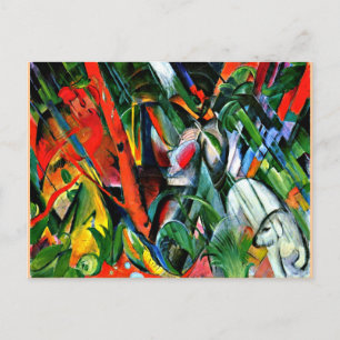 Carte Postale Franz Marc - Dans la pluie - 1912