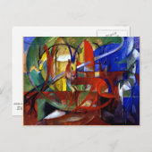 Carte Postale Franz Marc - Gazelles (Devant / Derrière)