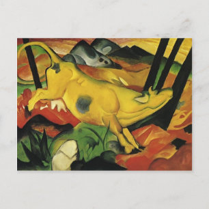 Carte Postale Franz Marc- La vache jaune