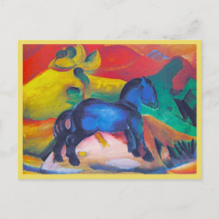 Carte Postale Franz Marc, Le Bleu Poney, Art   