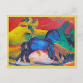 Carte Postale Franz Marc, Le Bleu Poney, Art (Devant)