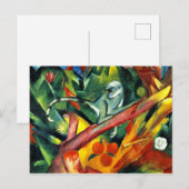 Carte Postale Franz Marc - Le Petit Singe (Devant / Derrière)
