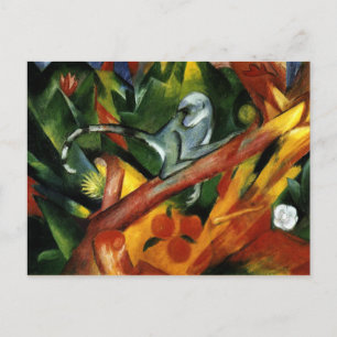 Carte Postale Franz Marc - Le Singe