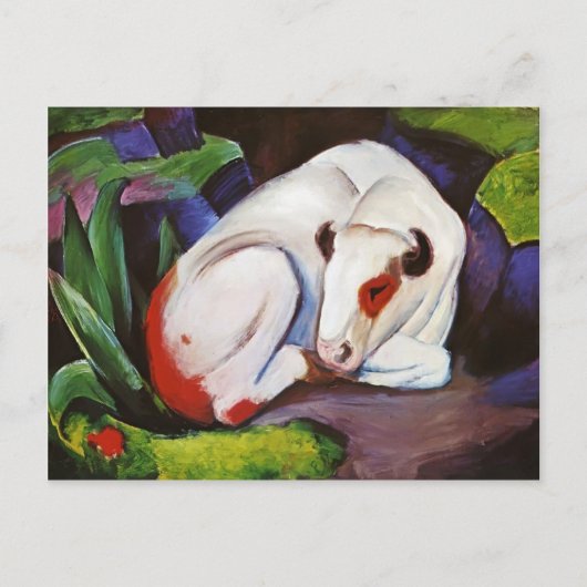 Carte Postale Franz Marc - Le Tir (Le Taureau) (Devant)