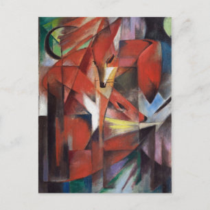 Carte Postale Franz Marc - Les renards, 1913