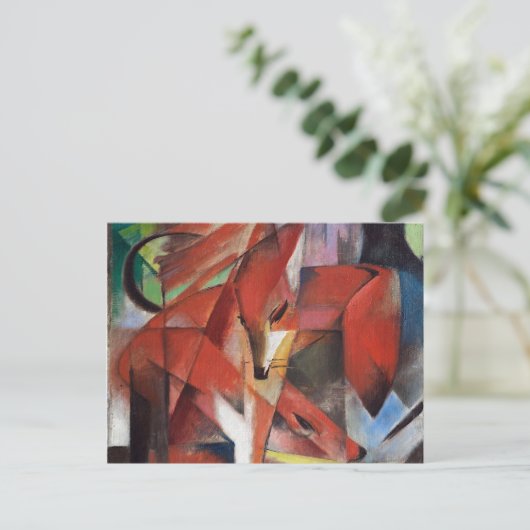 Carte Postale Franz Marc - Les Renards, 1913 (Debout devant)