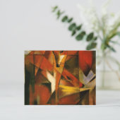 Carte Postale Franz Marc - Renards (Debout devant)