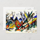 Carte Postale Franz Marc - Sonatine pour violon et piano (Devant / Derrière)