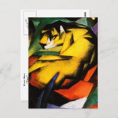 Carte Postale Franz Marc - Tiger (Devant / Derrière)