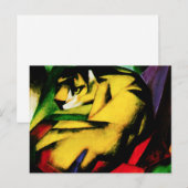Carte postale Franz Marc Tiger (Devant / Derrière)