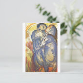 Carte Postale Franz Marc - Tour des Chevaux Bleus 1913 Equestre (Debout devant)