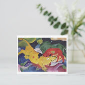 Carte Postale Franz Marc - Vaches Rouge Vert Jaune 1912 Vache Ca (Debout devant)