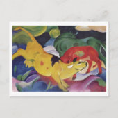 Carte Postale Franz Marc - Vaches Rouge Vert Jaune 1912 Vache Ca (Devant)