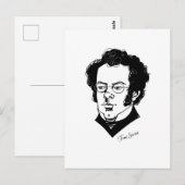 Carte Postale Franz Schubert (Devant / Derrière)
