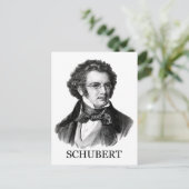 Carte Postale Franz Schubert, noir (Debout devant)