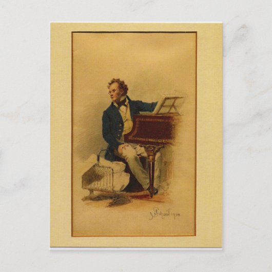 Carte Postale Franz Schubert par Julius Schmid (Devant)