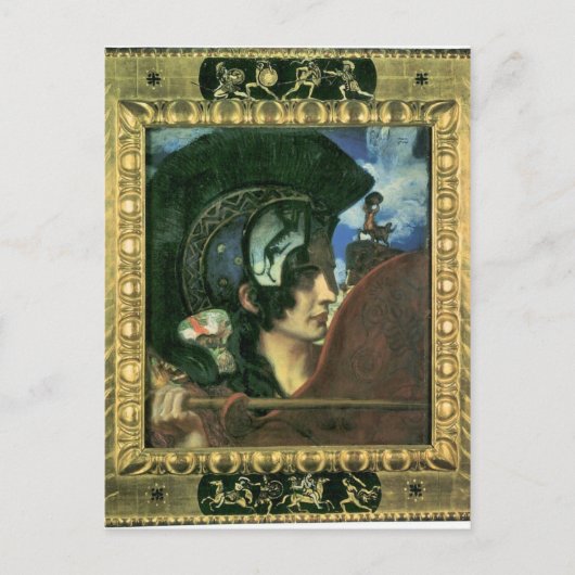 Carte Postale Franz von Stuck - Combat amazon (Devant)