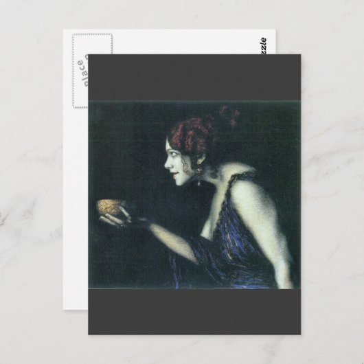 Carte Postale Franz von Stuck - Tilla Durieux comme Circe (Devant / Derrière)