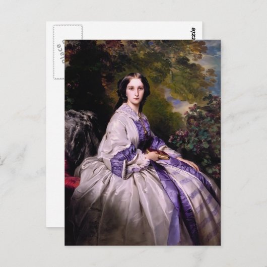 Carte Postale Franz Winterhalter - Comtesse Alexander Lamsdorff (Devant / Derrière)