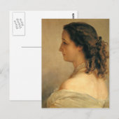 Carte Postale Franz Winterhalter : Eugénie, impératrice de franç (Devant / Derrière)
