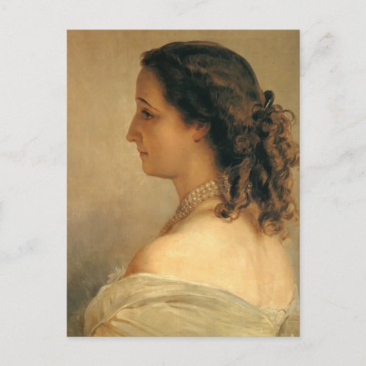 Carte Postale Franz Winterhalter : Eugénie, impératrice de franç (Devant)