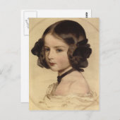 Carte Postale Franz Winterhalter Pincess Clothilde Saxen Coburg (Devant / Derrière)