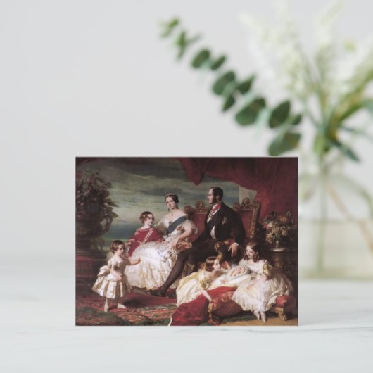 Carte Postale Franz Xaver Winterhalter - La famille royale en 18 (Debout devant)