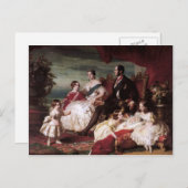 Carte Postale Franz Xaver Winterhalter - La famille royale en 18 (Devant / Derrière)