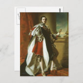 Carte Postale Franz Xaver Winterhalter-Portrait du Prince Albert (Devant / Derrière)