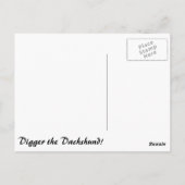 Carte Postale Frappe de Digger à un Poteau (Dos)