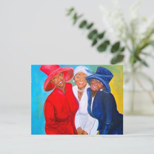 Carte Postale Frapper un pot (Debout devant)