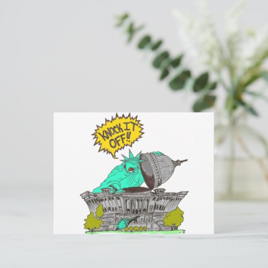 Carte Postale Frapper Washington (Debout devant)