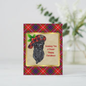 Carte Postale Fraser Clan Badge & Tartan Christmas (Debout devant)